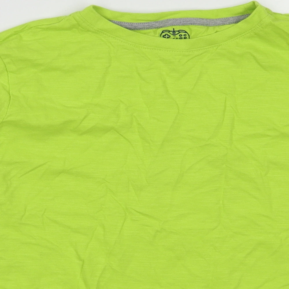 F&F Boys Green  Cotton Basic Casual Size 12-13 Years Roll Neck Pullover