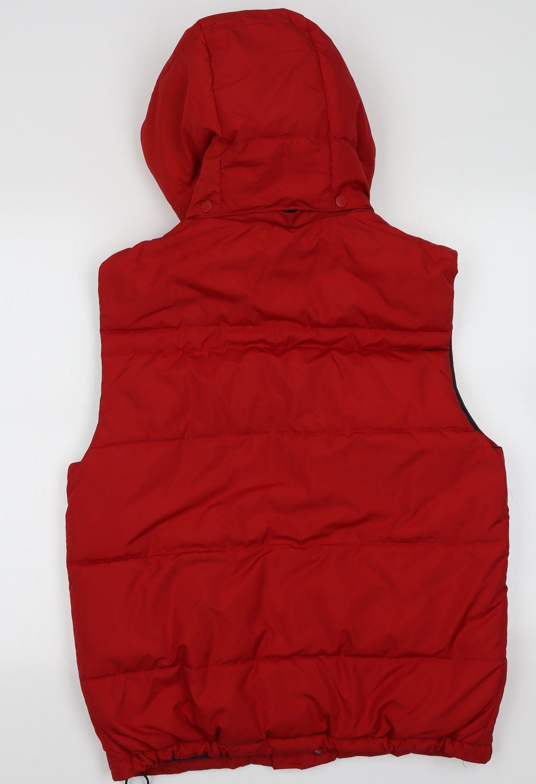 H&M Mens Red   Gilet Jacket Size M  Zip
