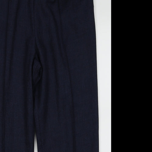 Marks and Spencer Womens Blue  Polyester Trousers  Size 18 L28 in Regular