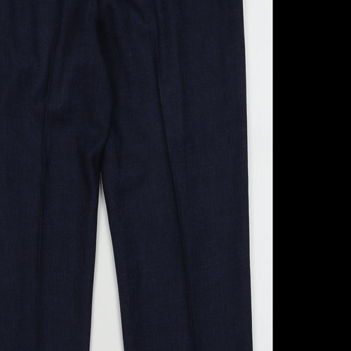 Marks and Spencer Womens Blue  Polyester Trousers  Size 18 L28 in Regular