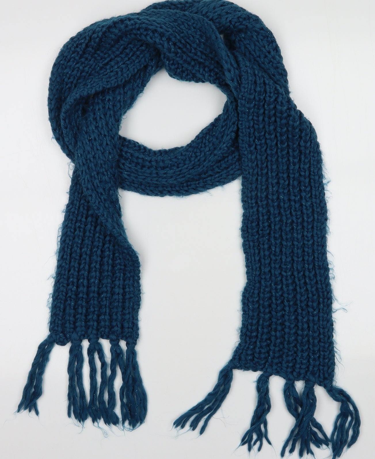 Preworn Womens Blue  Acrylic  Scarf