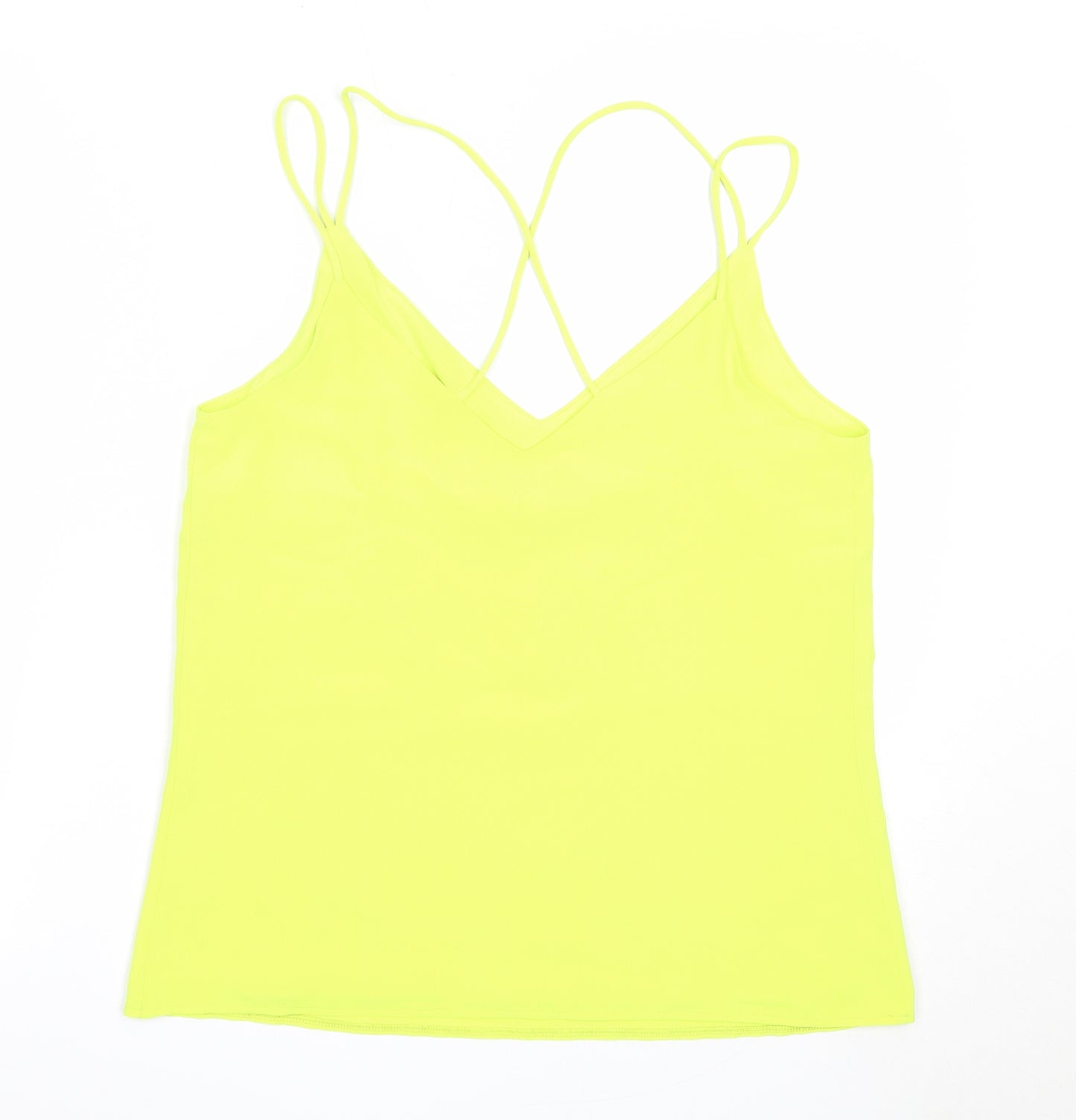 F&F Womens Green  Polyester Camisole Blouse Size 10 V-Neck