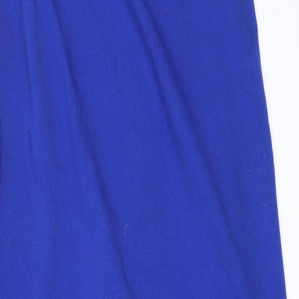 Boohoo Womens Blue  Cotton Bodycon  Size 10  Square Neck
