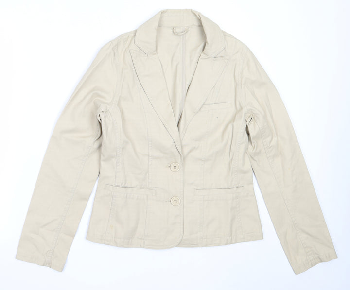 Editions Womens Beige   Jacket  Size 12