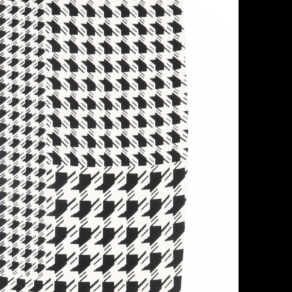 River Island Womens White  Polyamide Straight & Pencil Skirt Size 8