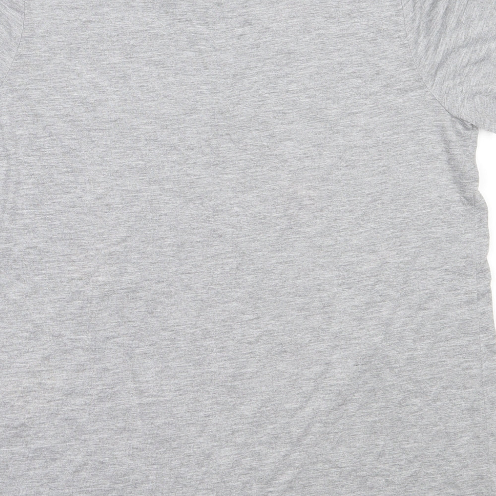 TU Womens Grey  Polyester Basic T-Shirt Size 12 Round Neck