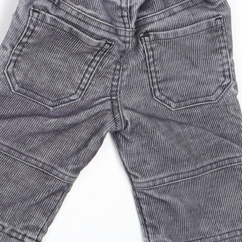 Mothercare Boys Grey  Cotton Capri Trousers Size 3-6 Months