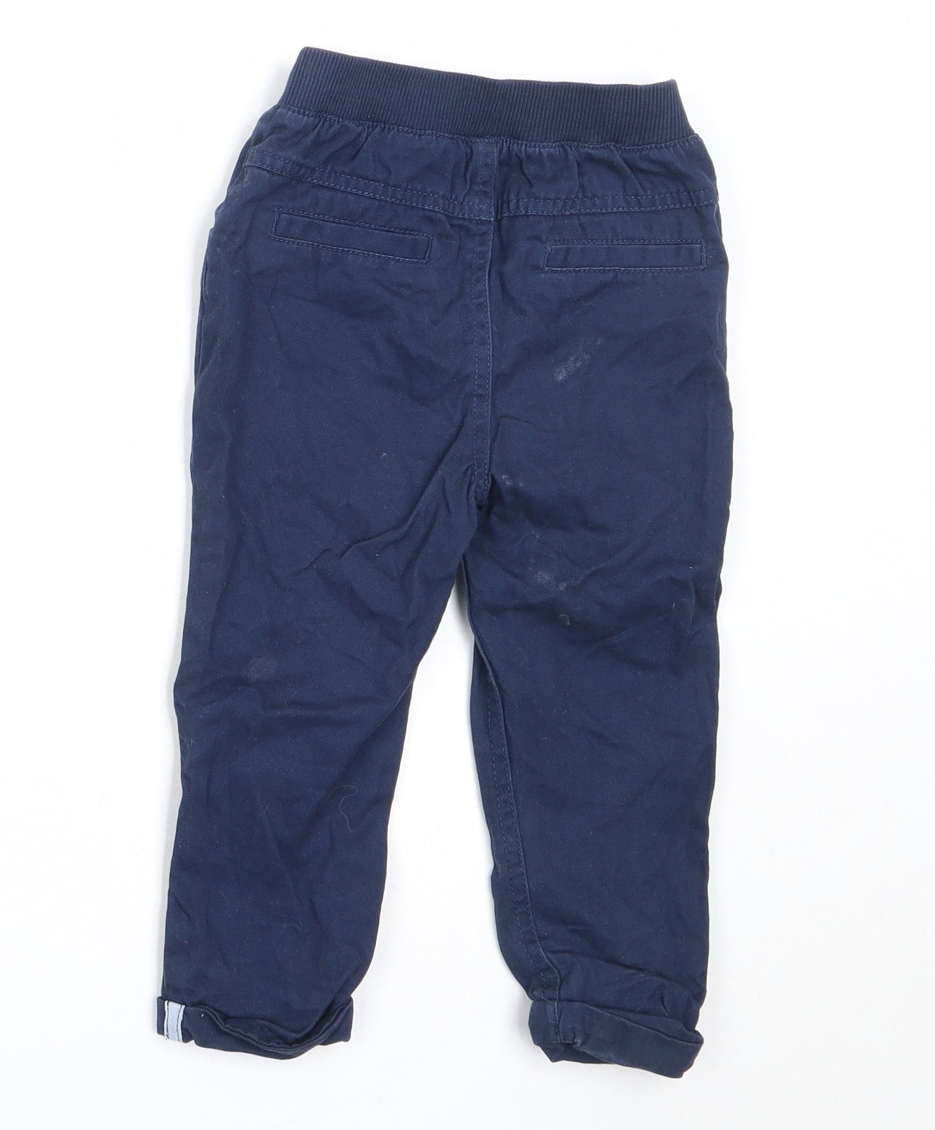 F&F Boys Blue  Cotton Capri Trousers Size 18-24 Months