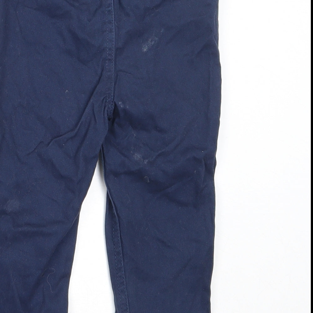 F&F Boys Blue  Cotton Capri Trousers Size 18-24 Months