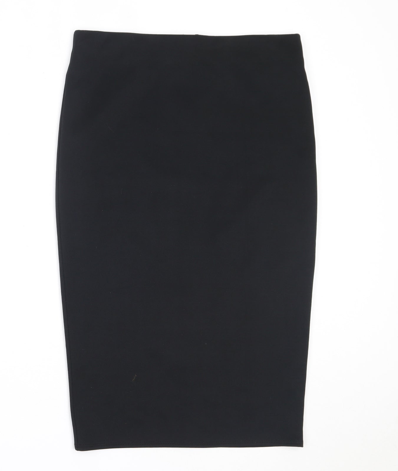 Dorothy Perkins Womens Black  Polyester Straight & Pencil Skirt Size 12