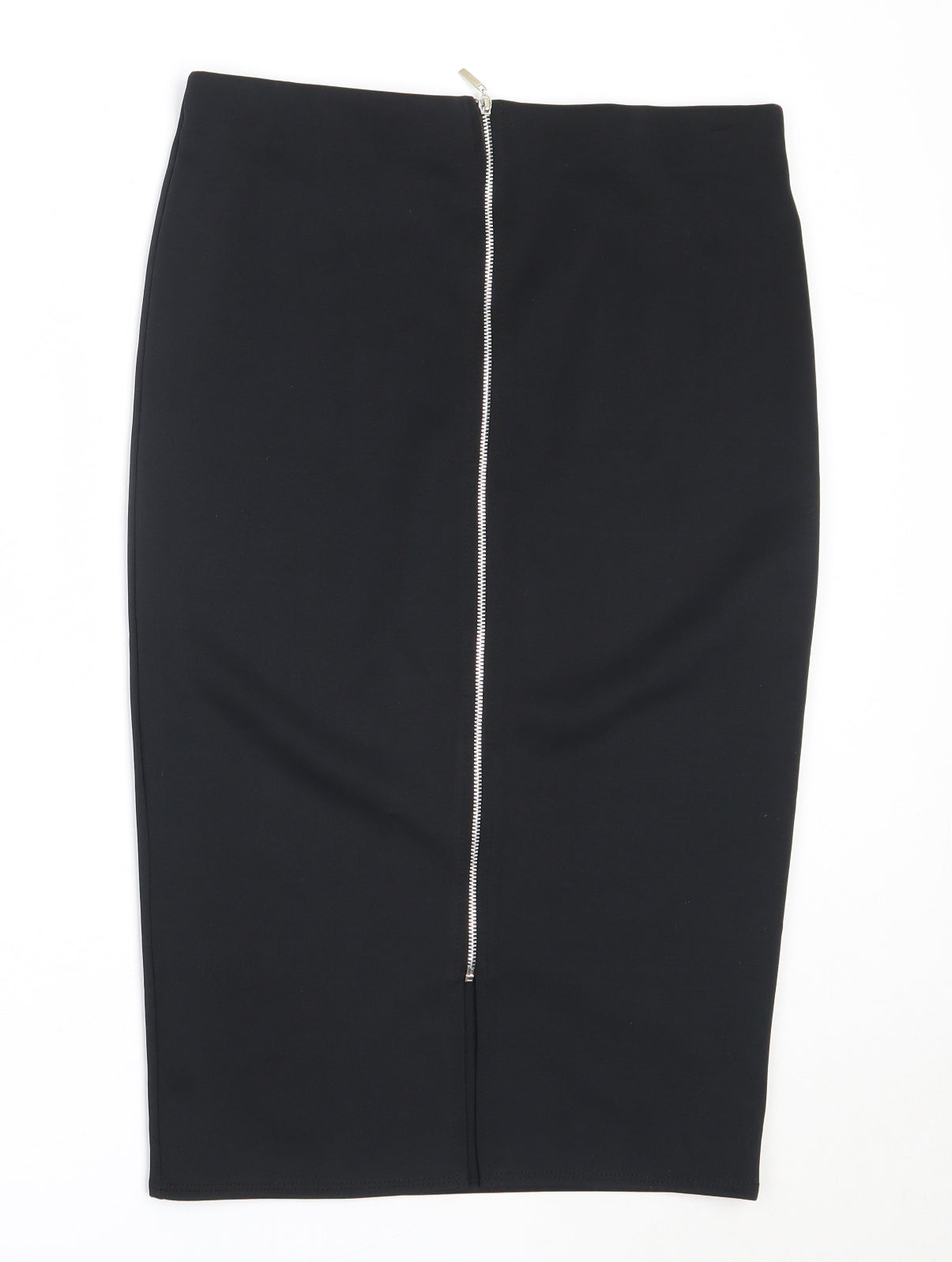Dorothy Perkins Womens Black  Polyester Straight & Pencil Skirt Size 12