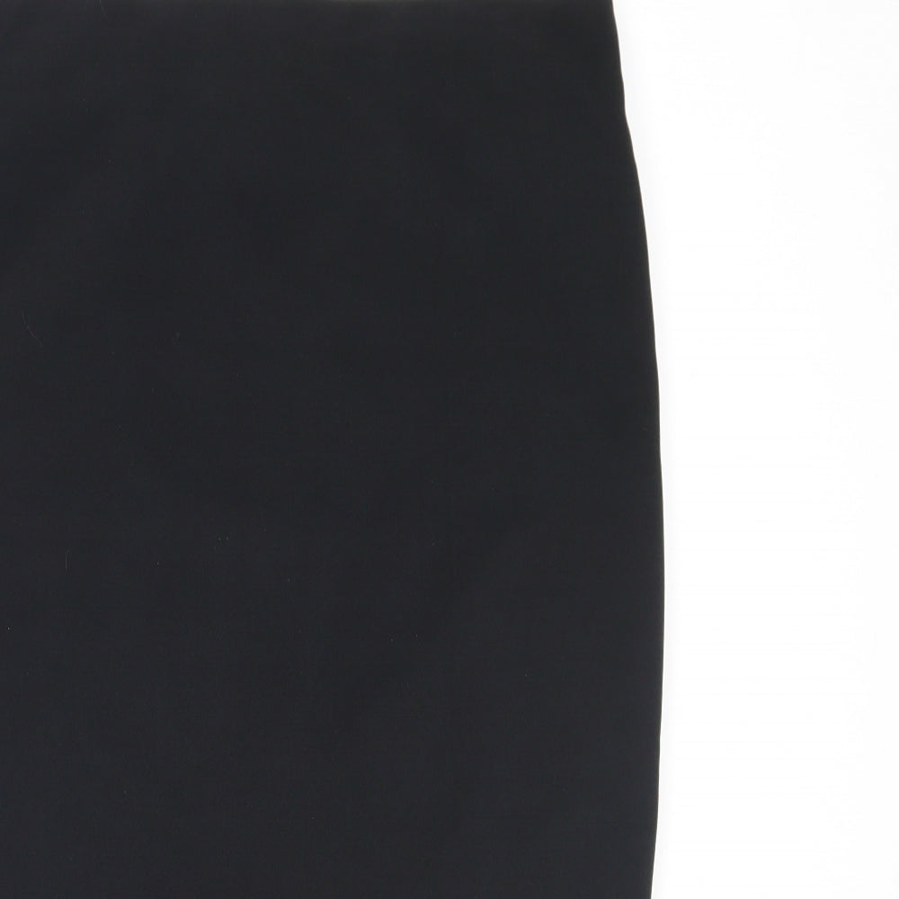 Dorothy Perkins Womens Black  Polyester Straight & Pencil Skirt Size 12