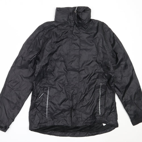 Crivit Womens Black   Windbreaker Coat Size M