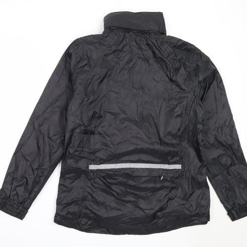 Crivit Womens Black   Windbreaker Coat Size M