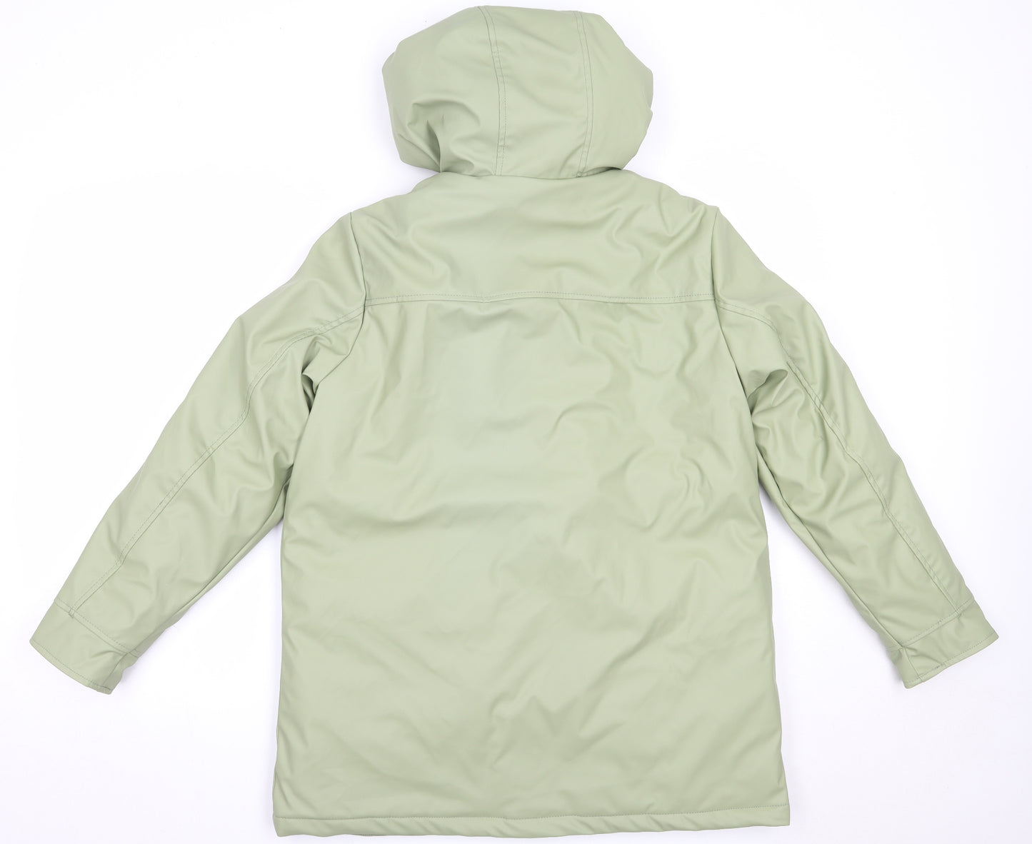 TU Womens Green   Overcoat Coat Size 10