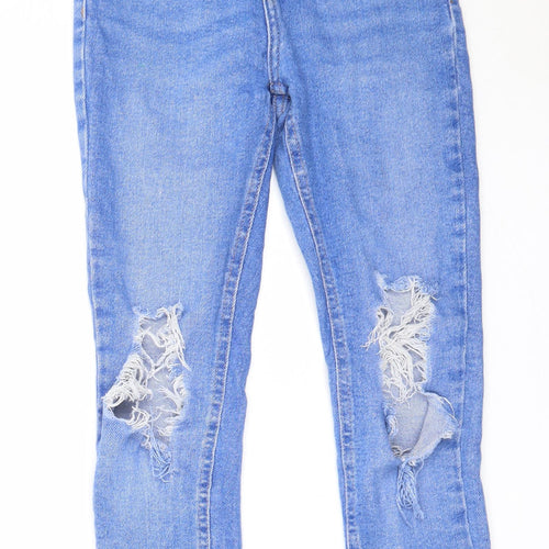 New Look Womens Blue  Cotton Skinny Jeans Size 6 L23 in Regular