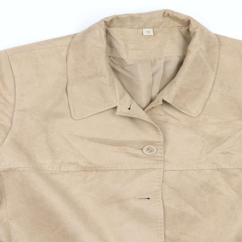 EWM Womens Beige   Jacket  Size 20