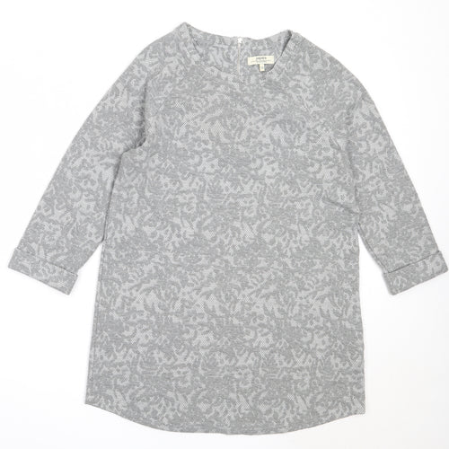 Papaya Womens Grey Round Neck  Polyester Pullover Jumper Size 12