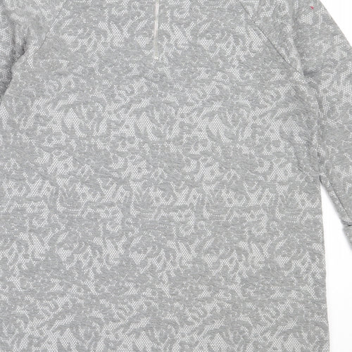Papaya Womens Grey Round Neck  Polyester Pullover Jumper Size 12