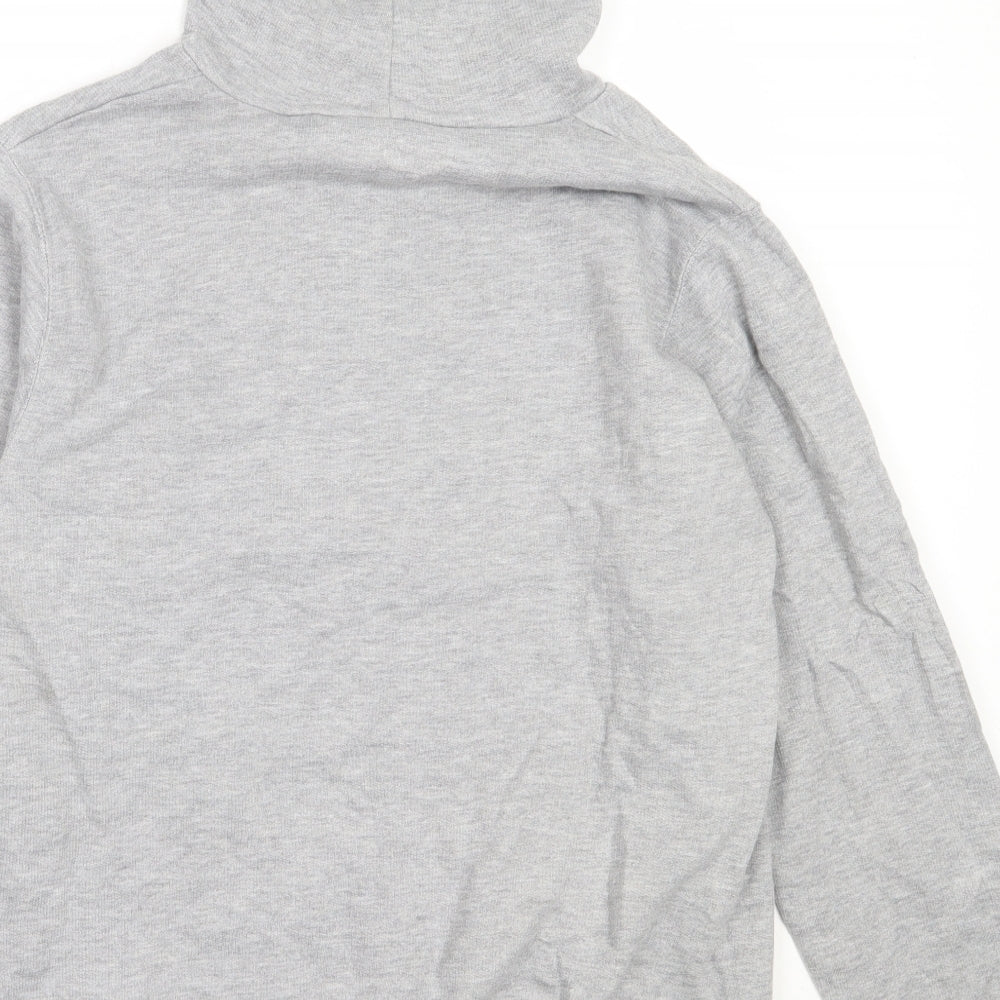 Life Is Too Shirt Mens Grey  Polyester Pullover Hoodie Size XL