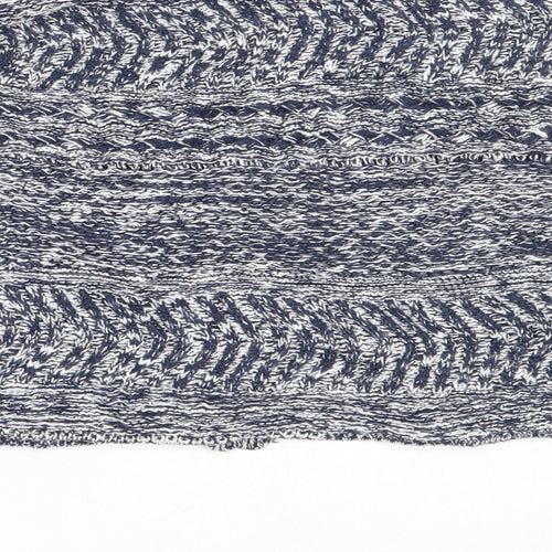 Marks and Spencer Womens Blue Round Neck  Cotton Cardigan Jumper Size S
