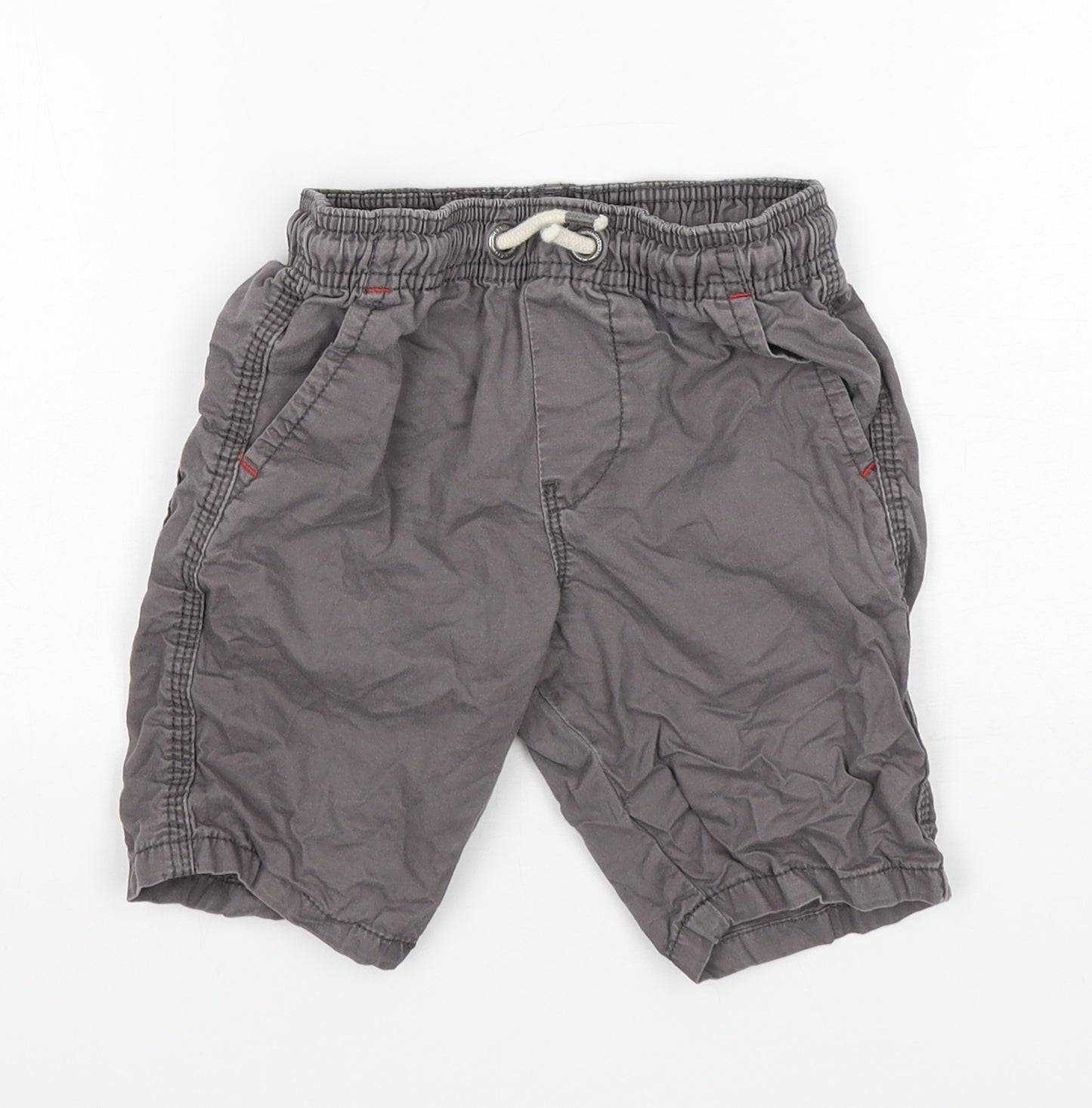 NEXT Boys Grey  Cotton Chino Shorts Size 5 Years  Regular