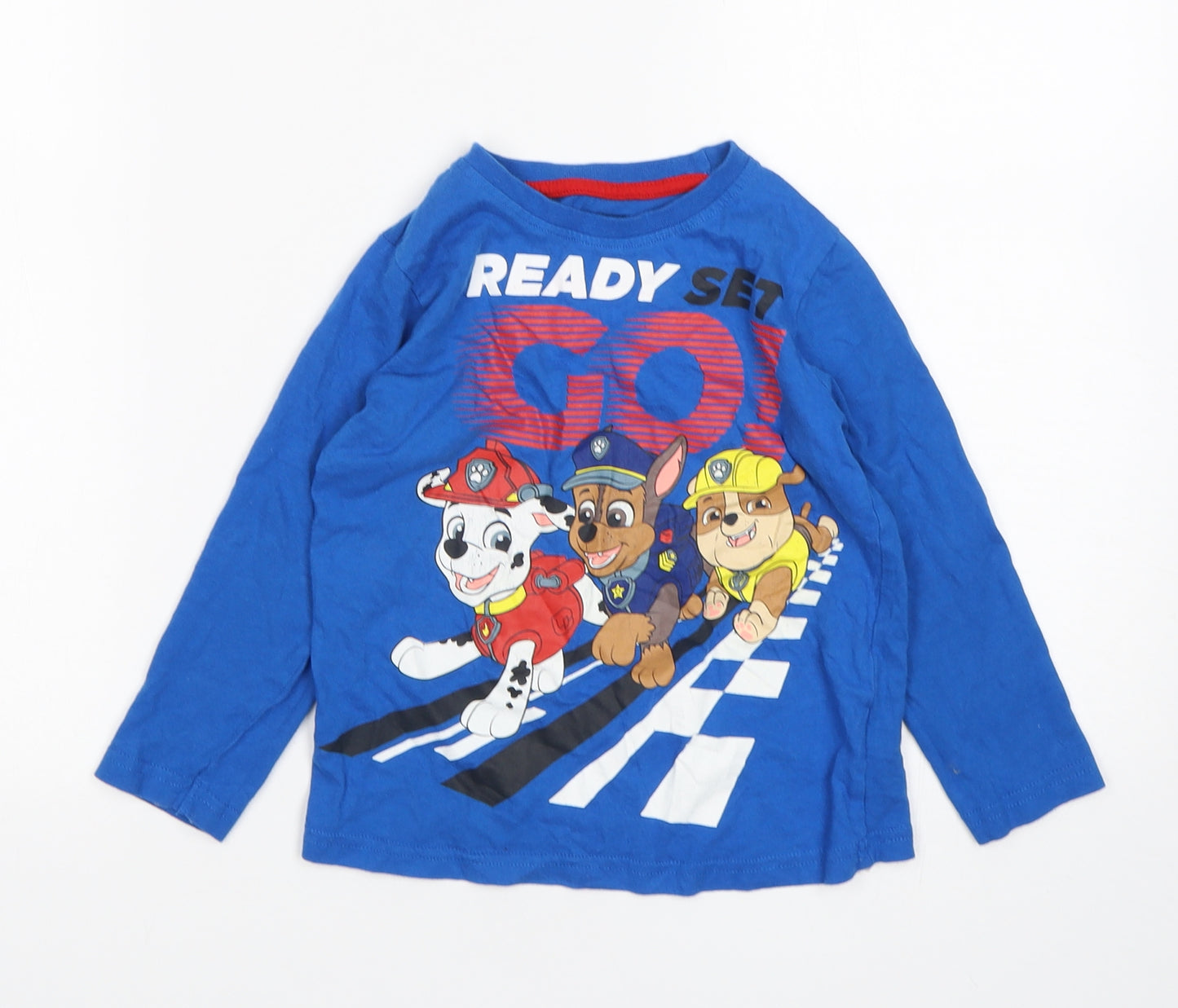 Paw patrol Boys Blue  Cotton  Pyjama Top Size 3-4 Years