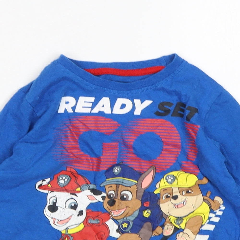 Paw patrol Boys Blue  Cotton  Pyjama Top Size 3-4 Years