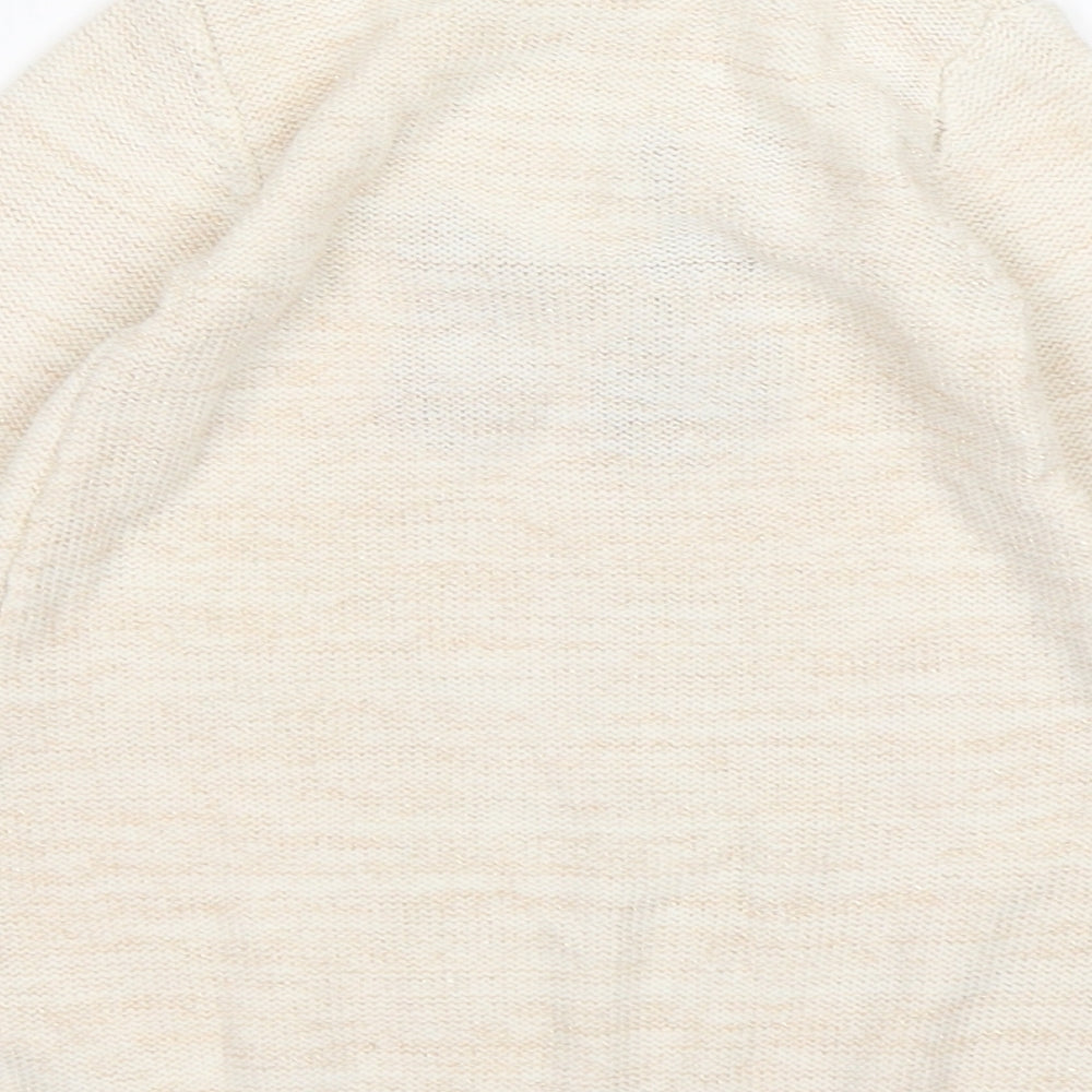 Nutmeg Girls Beige  Acrylic Jumper Dress  Size 12-18 Months  Round Neck