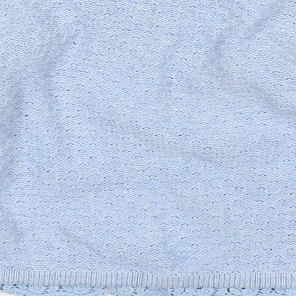 Nutmeg Girls Blue  Cotton Cardigan Jumper Size 9-12 Months