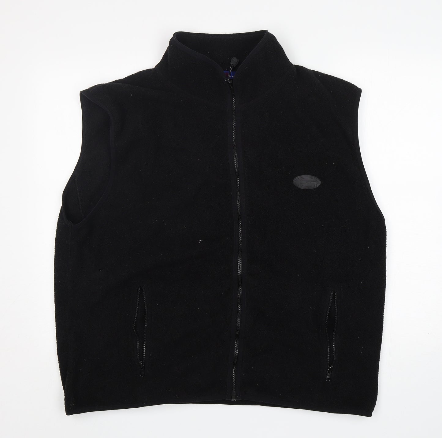 Global Adventure Mens Black  Polyester Vest Sweatshirt Size 2XL