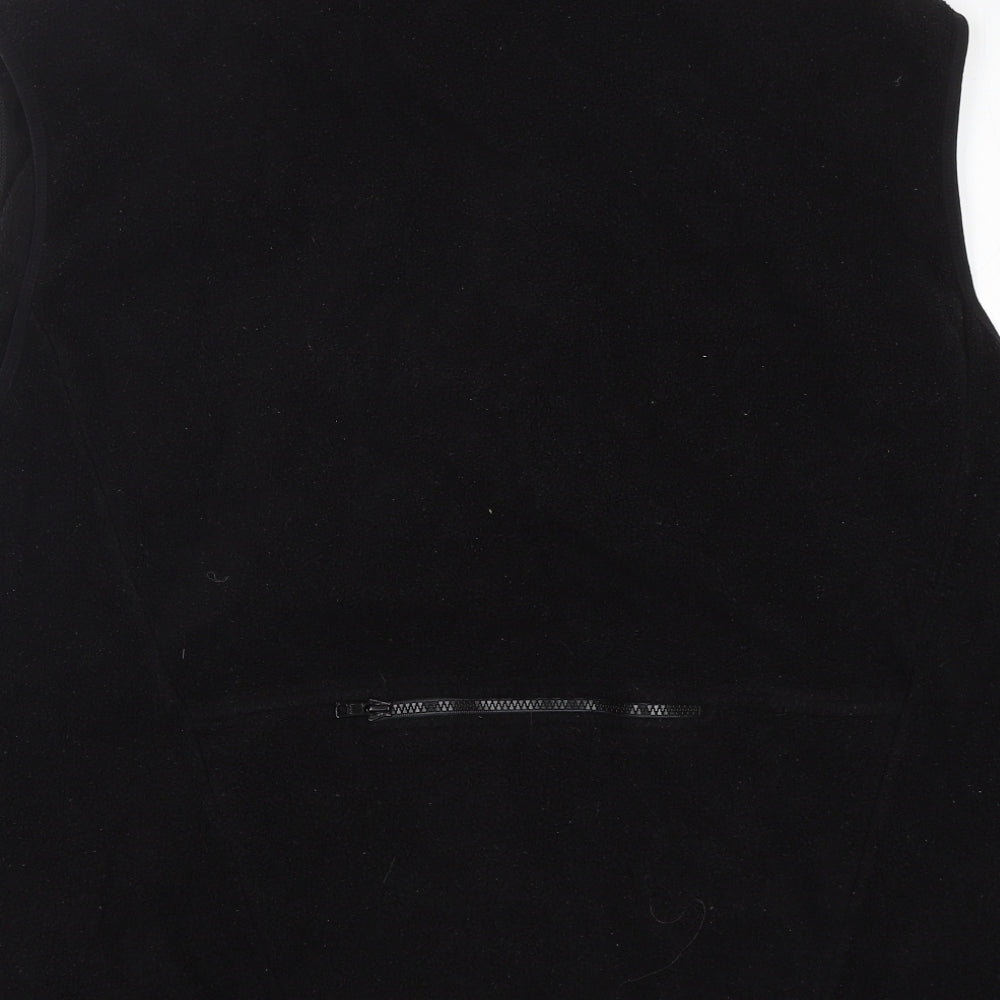 Global Adventure Mens Black  Polyester Vest Sweatshirt Size 2XL