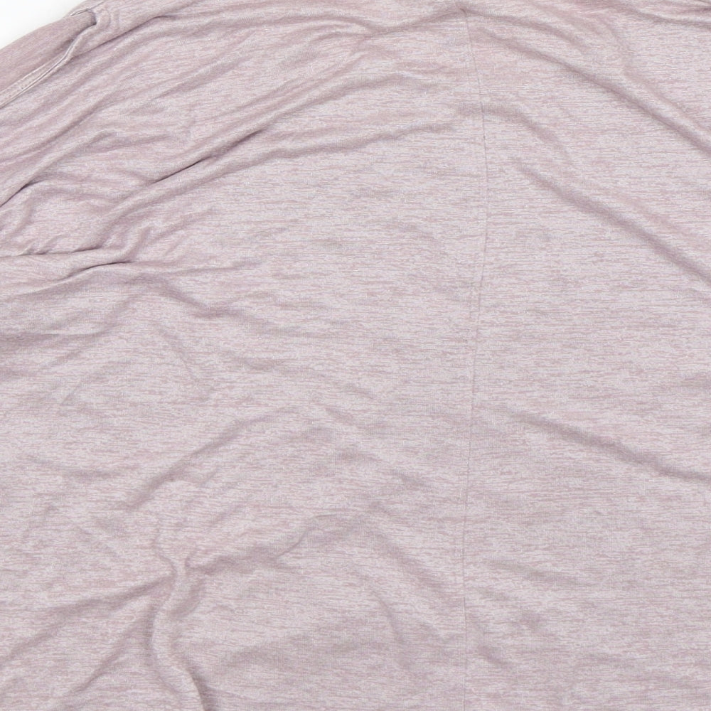 Belle Vere Womens Pink  Ramie Basic T-Shirt Size L Round Neck