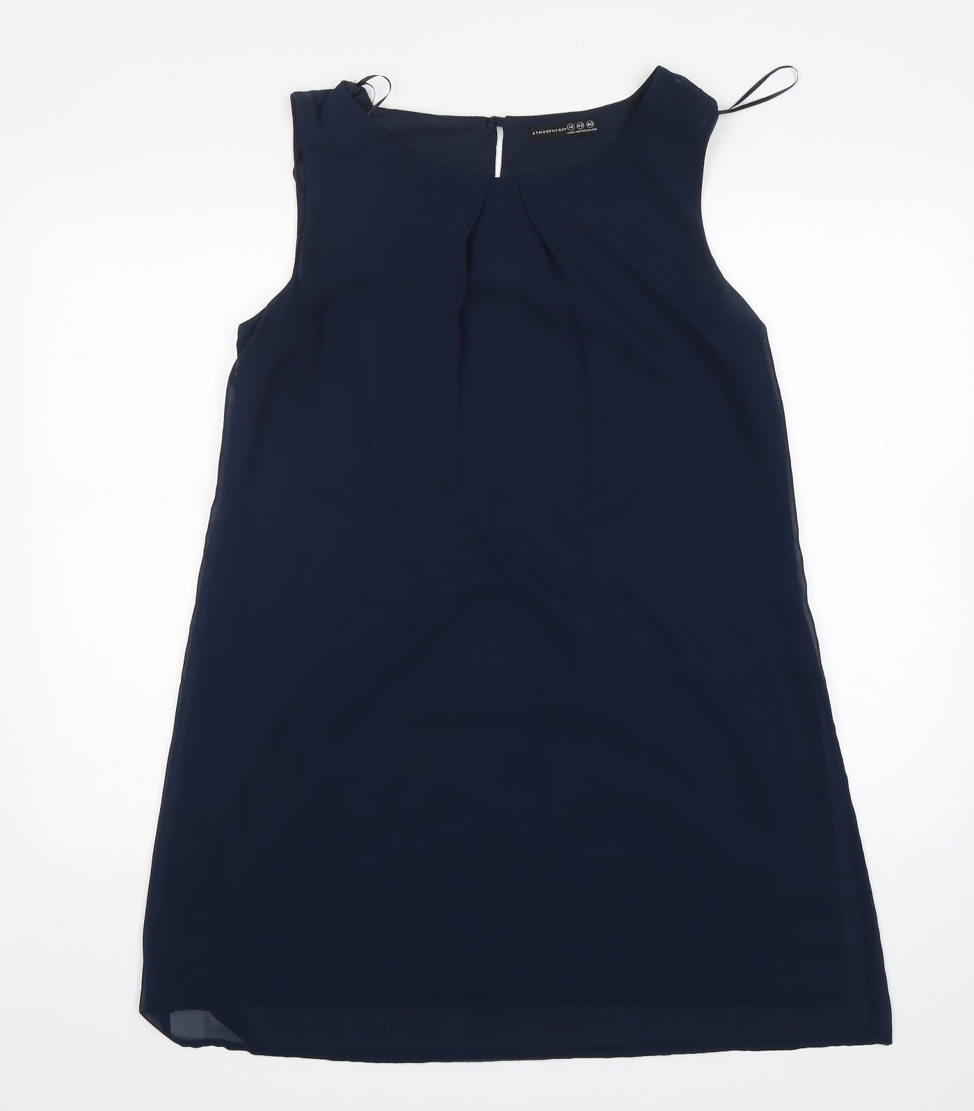 Atmosphere Womens Blue  Polyester A-Line  Size 14  Round Neck