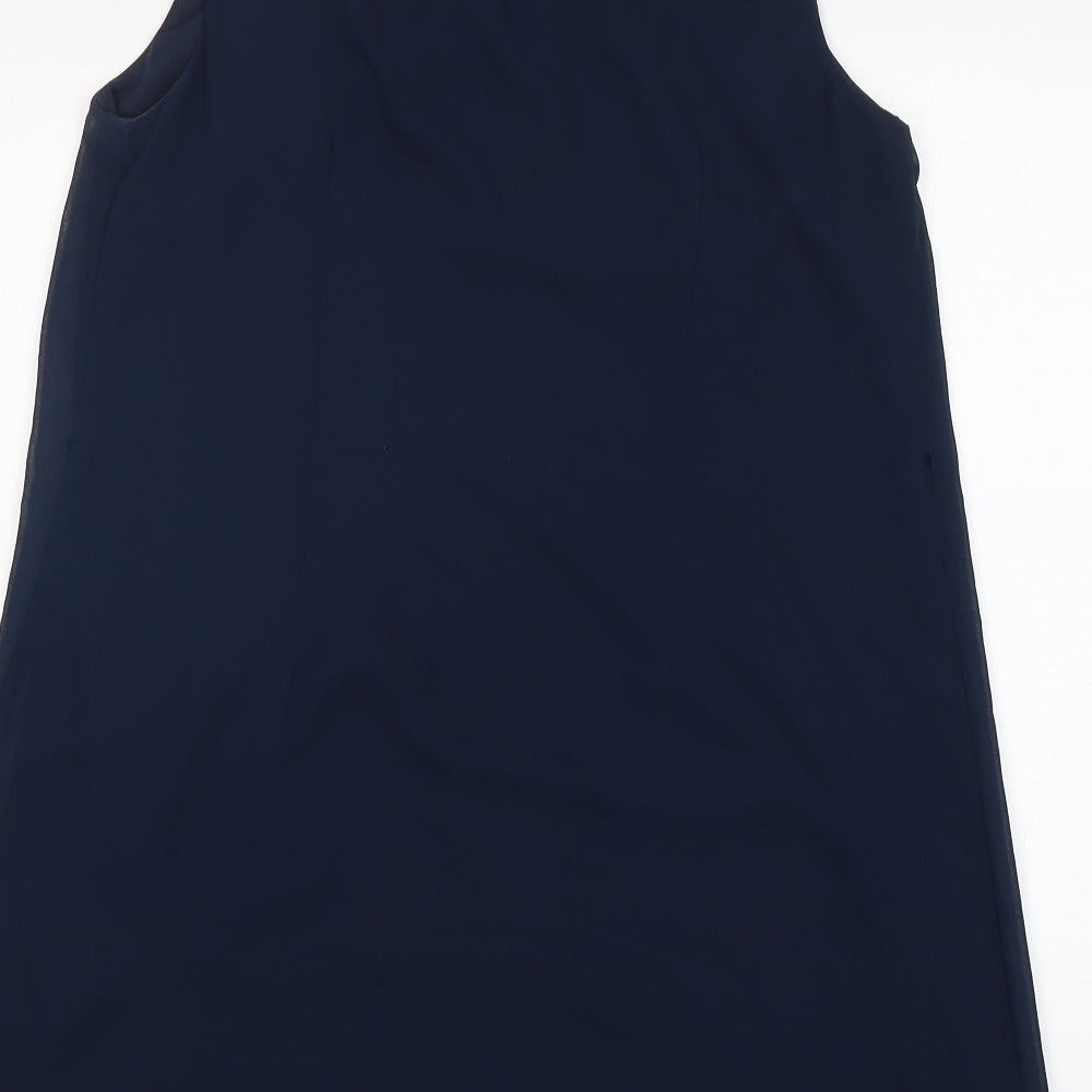 Atmosphere Womens Blue  Polyester A-Line  Size 14  Round Neck