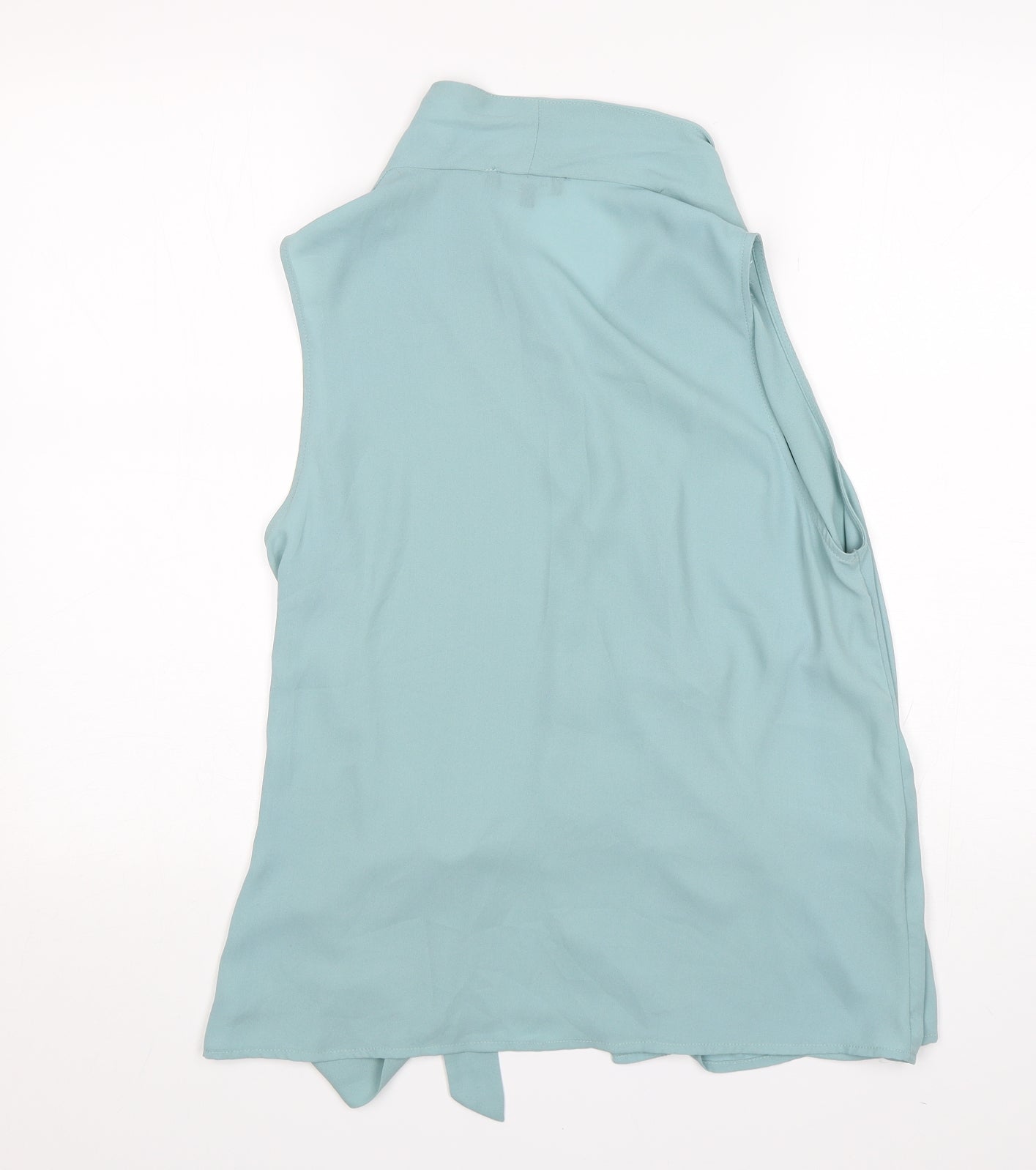 New Look Womens Green  Polyester Basic Blouse Size 14 V-Neck