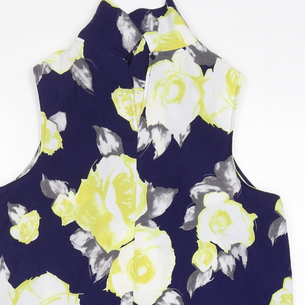 Papaya Womens Multicoloured Floral Polyester Basic Blouse Size 18 V-Neck