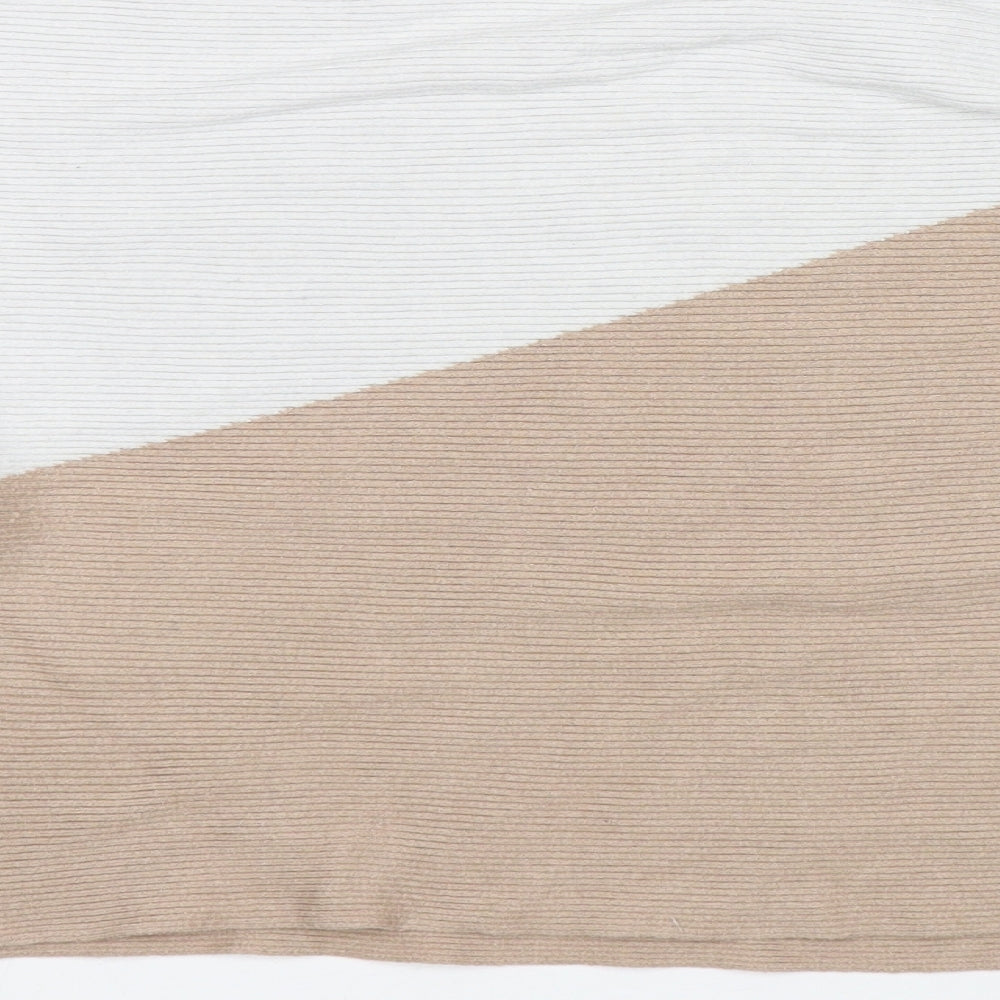 Primark Womens Multicoloured Round Neck  Viscose Pullover Jumper Size M