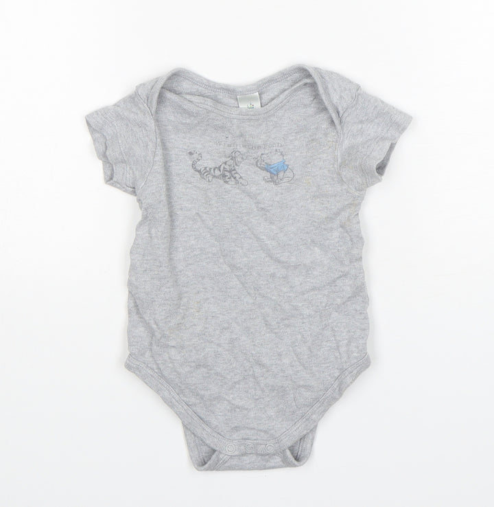 Disney Baby Grey  Cotton Leotard One-Piece Size 18 Months   - winnie the pooh