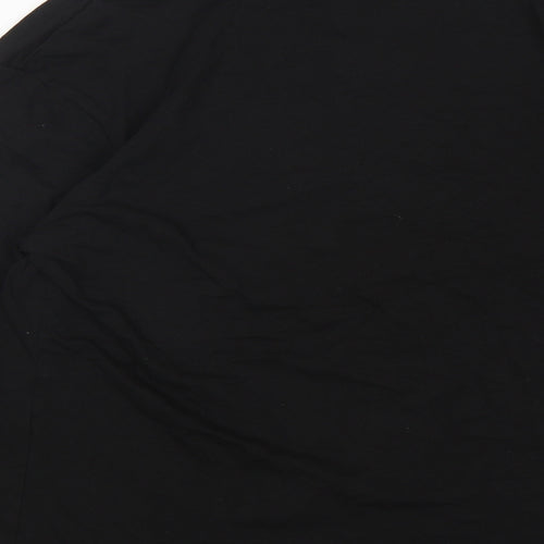 Collusion  Boys Black  Cotton Basic T-Shirt Size S Round Neck