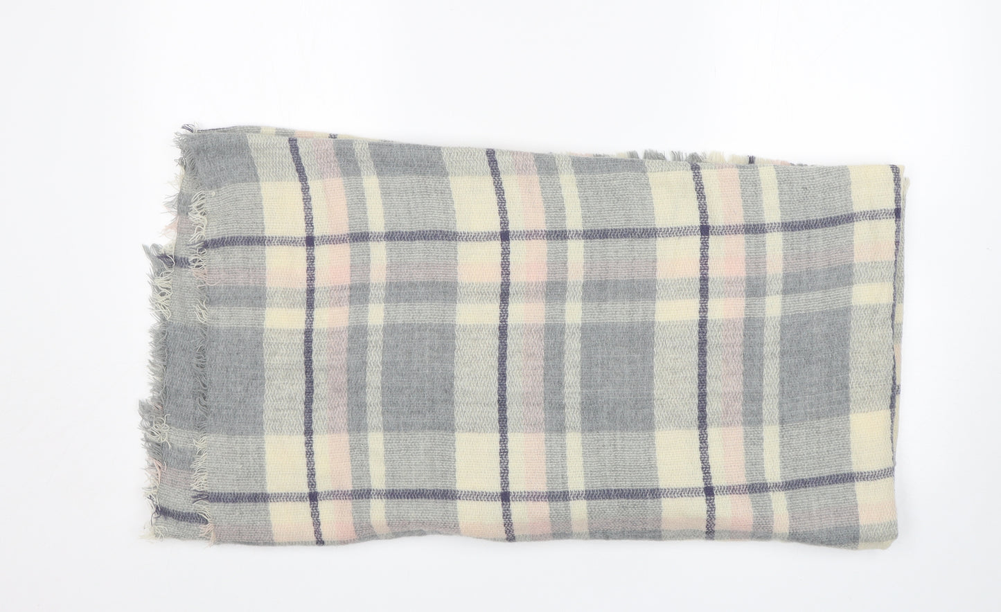 Zenelk Womens Multicoloured Plaid Acrylic  Shawl/Wrap