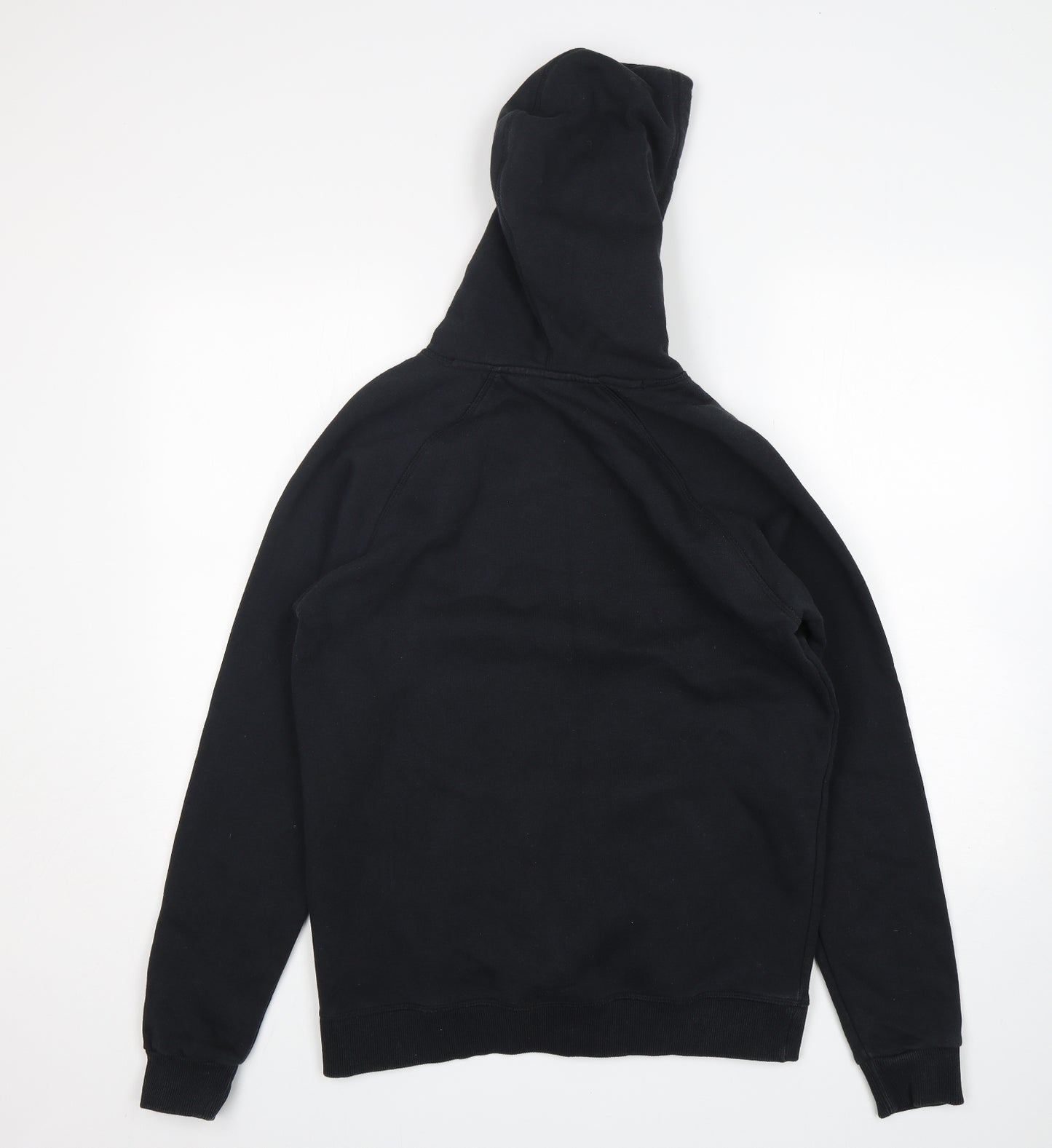 adidas Mens Black  Cotton Pullover Hoodie Size M