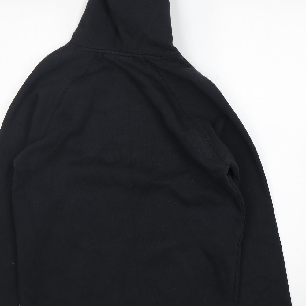 adidas Mens Black  Cotton Pullover Hoodie Size M