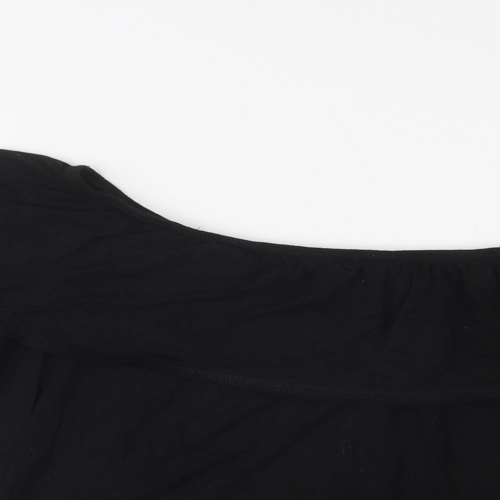 Primark Womens Black  Viscose Basic Blouse Size 18 Off the Shoulder