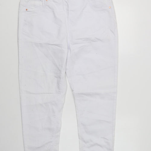 Love Yours Womens White  Cotton Jegging Jeans Size 20 L30 in Regular