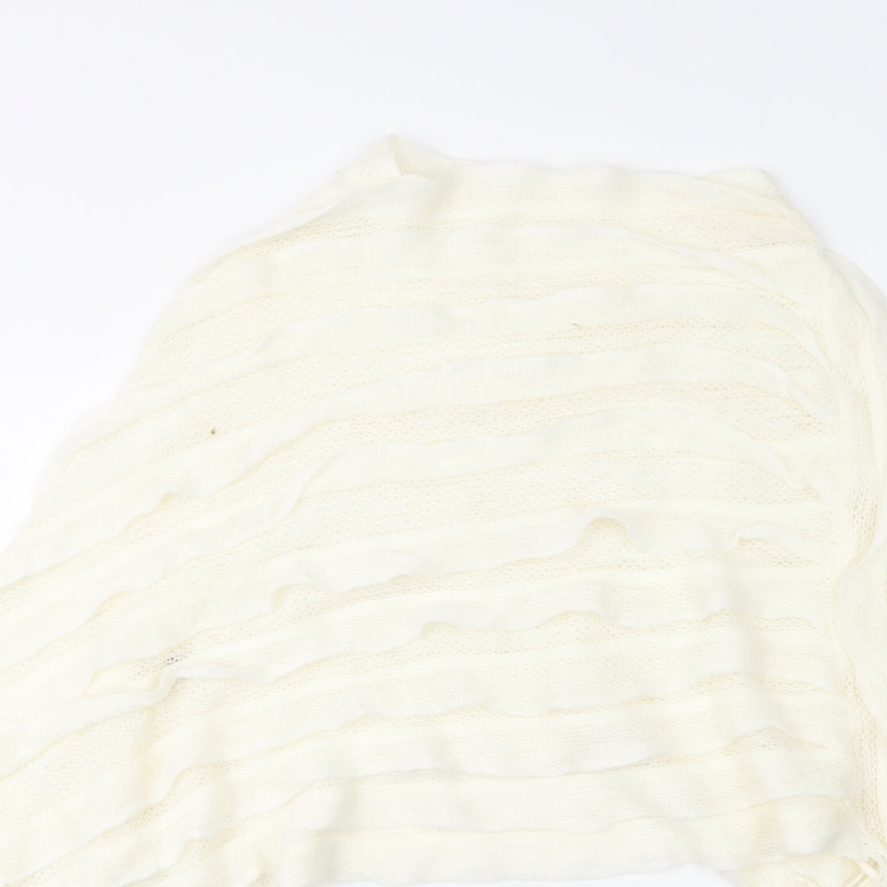 Preworn Womens Ivory   Overcoat Poncho One Size