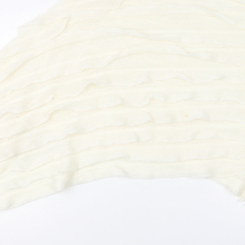 Preworn Womens Ivory   Overcoat Poncho One Size