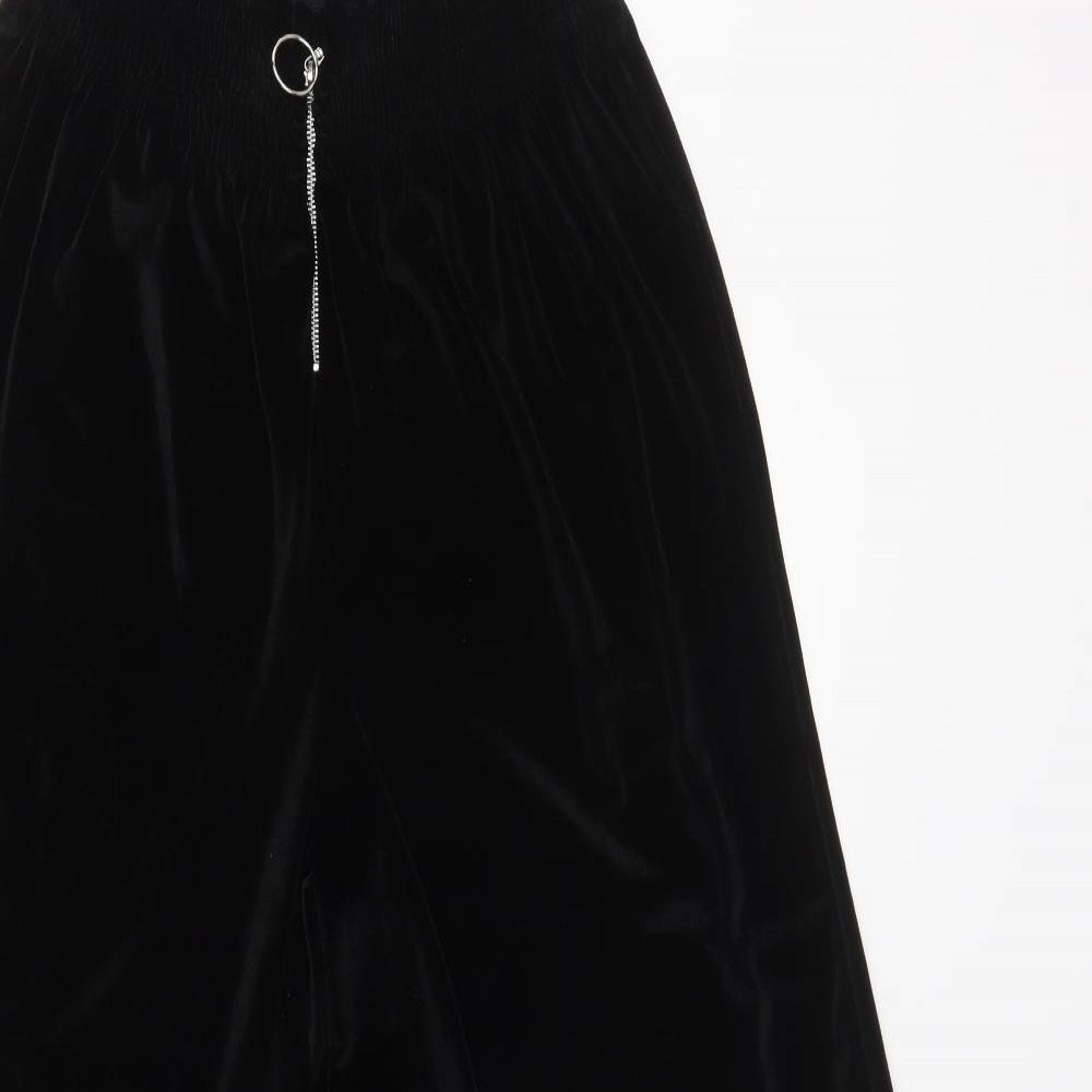 ASOS Womens Black  Polyester Trousers  Size 18 L31 in Regular Zip