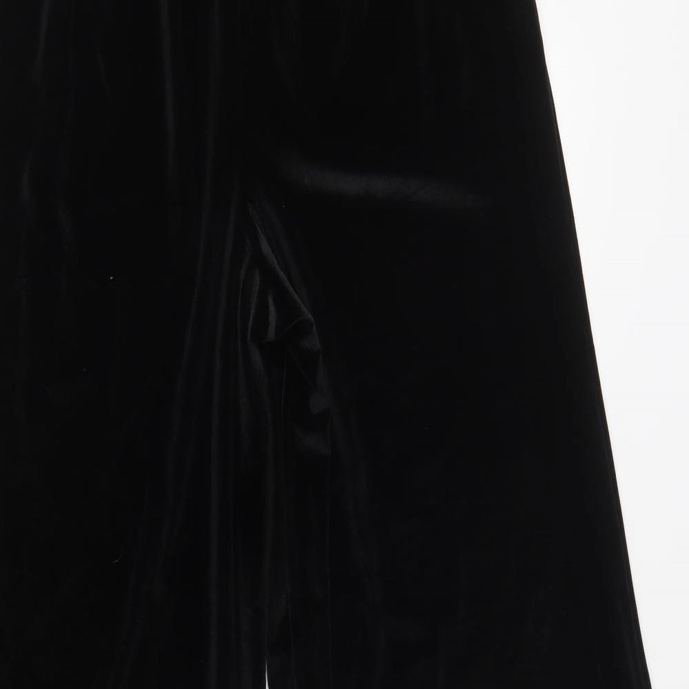 ASOS Womens Black  Polyester Trousers  Size 18 L31 in Regular Zip