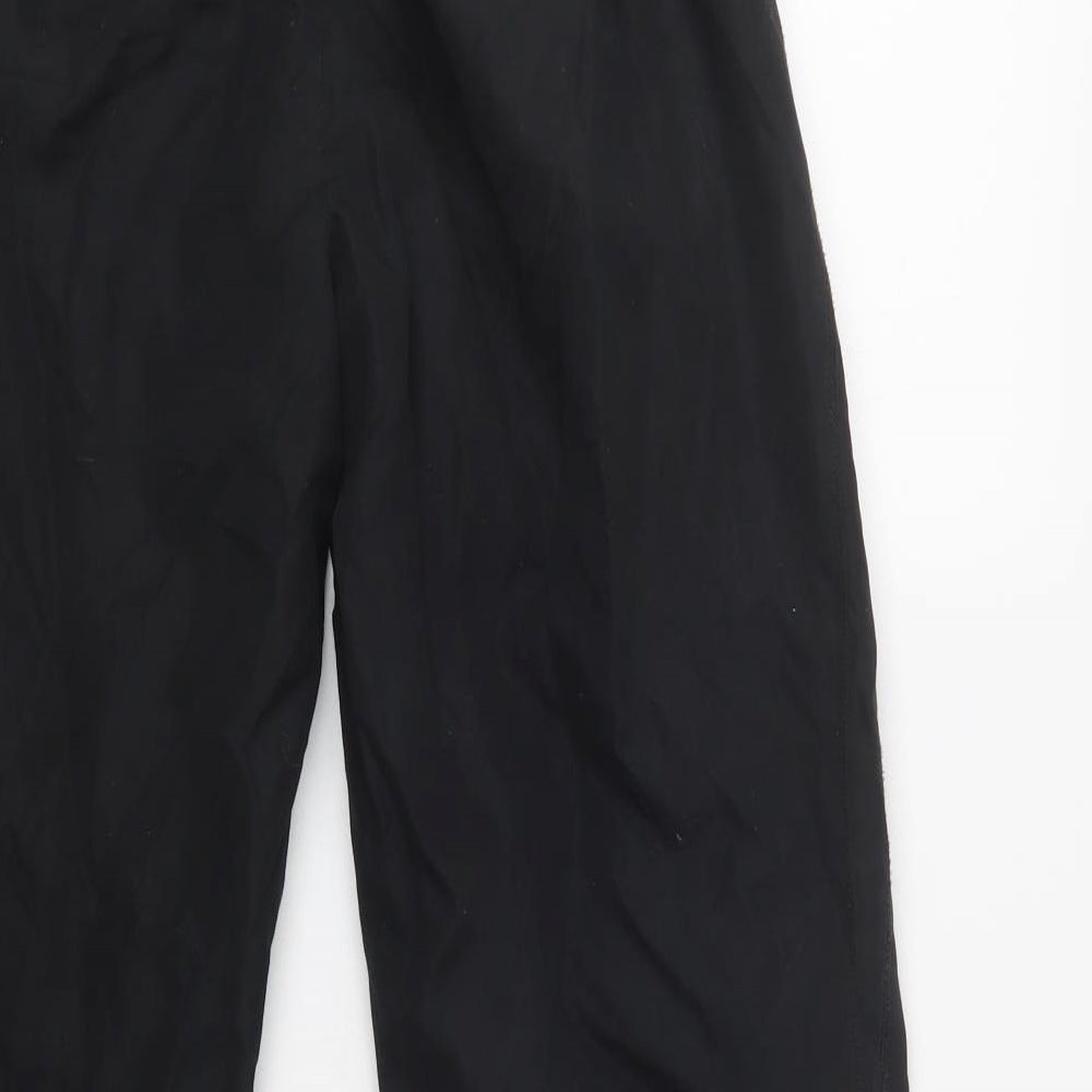 Le Coq Sportif  Mens Black  Polyester Jogger Trousers Size S L32 in Regular Drawstring